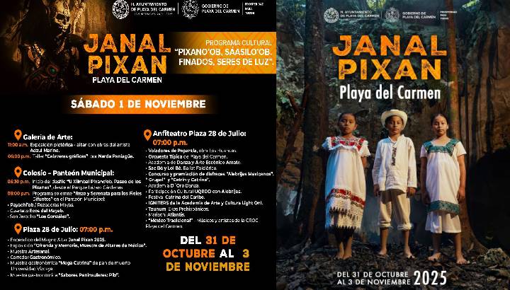 Todo listo en Playa del Carmen para el Janal Pixan 2025 “Pixano’ob Sáasilo ‘ob. Finados seres de luz”