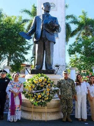 Mara Lezama fortalece la memoria histórica al honrar el legado de Felipe Carrillo Puerto