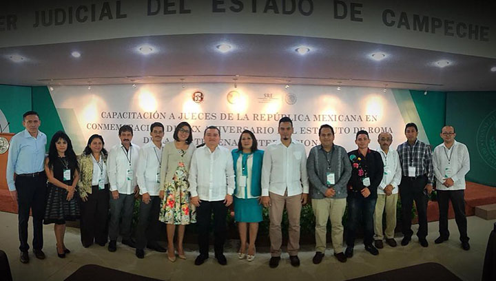 Participan jueces de Q Roo en conmemoración del Estatuto de Roma