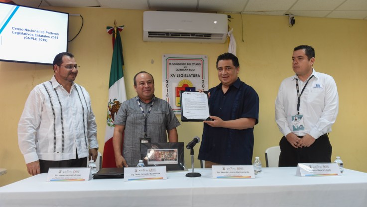 Reconoce INEGI acciones de transparencia del Congreso de Quintana Roo