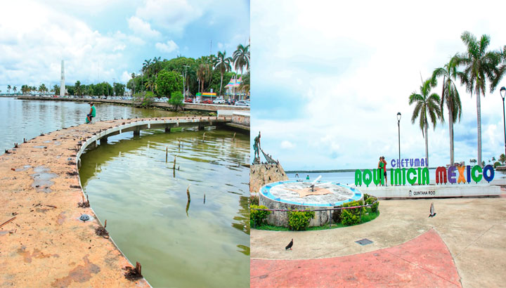 Renovarán el puente de la emblemática Fuente del Pescador en Chetumal