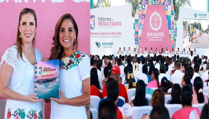 Atenea Gómez Ricalde rinde su Tercer Informe de Resultados