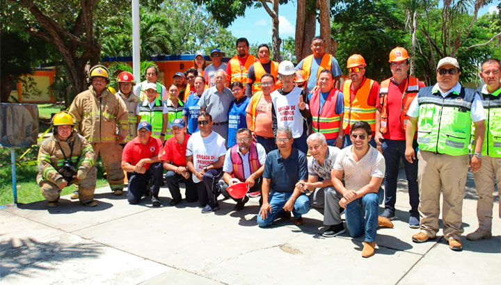 Ayuntamiento de Othón P. Blanco se suma al Simulacro Nacional 2024