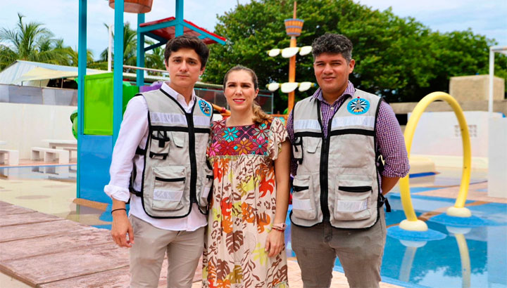 Atenea Gómez Ricalde supervisa segunda etapa de la obra del parque Zazil Há