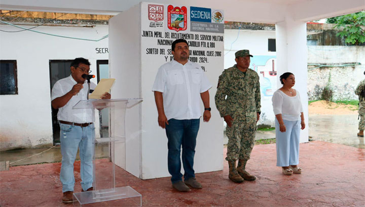 Felipe Carrillo Puerto sede del sorteo del servicio militar nacional, clase 2006
