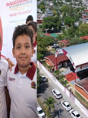 Después de 48 años, Mara Lezama entrega en solo cuatro meses Domo en Primaria “Rufo Figueroa”