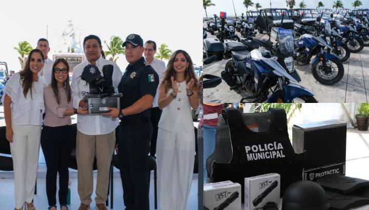 Con inversión superior a 100 mdp, Mara Lezama entrega histórico equipamiento para reforzar la seguridad en Quintana Roo