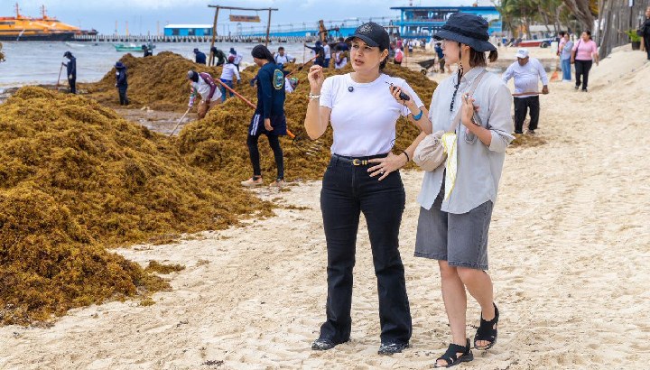 Estefanía Mercado convoca a la sociedad de Playa del Carmen a sumarse al “Reto Sargazo 2026”