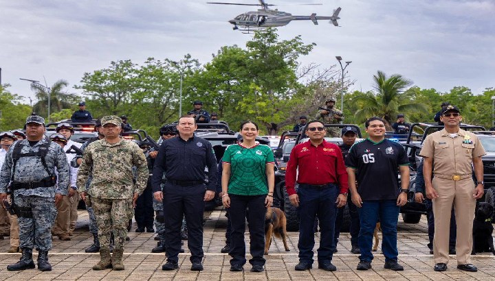 Estefanía Mercado pone en marcha el Operativo de Seguridad Verano Mundialista 2026 en Playa del Carmen