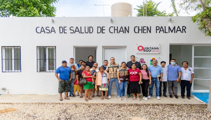 Rehabilita Diego Castañón Casa de Salud de Chanchén Palmar para fortalecer la atención médica en la zona maya