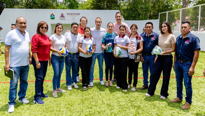 Fortalece Diego Castañón espacios deportivos para la niñez y juventud de la zona maya