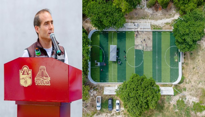 Rehabilitará gobierno de Diego Castañón la cancha de Chemuyil para impulsar el deporte y la convivencia