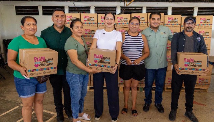 Estefanía Mercado fortalece la economía familiar con la entrega de 3 mil 600 paquetes del programa “Playa Llena, Corazón Contento”