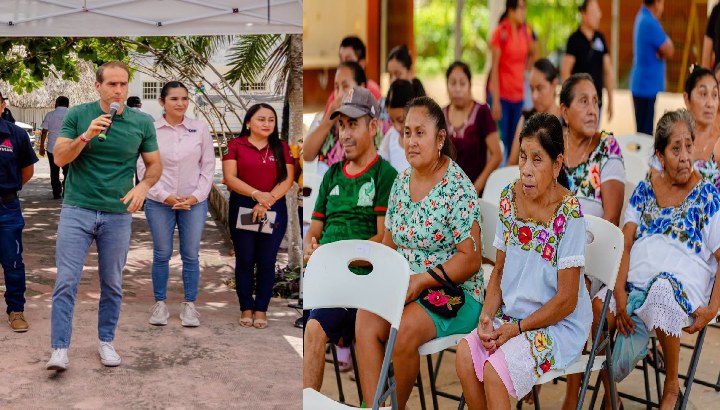 Diego Castañón mantiene cercanía con las comunidades de la zona maya