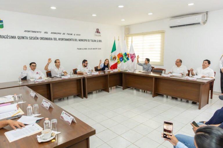 Aprueba Cabildo programa de estímulos fiscales para apoyar a familias y empresarios de Tulum