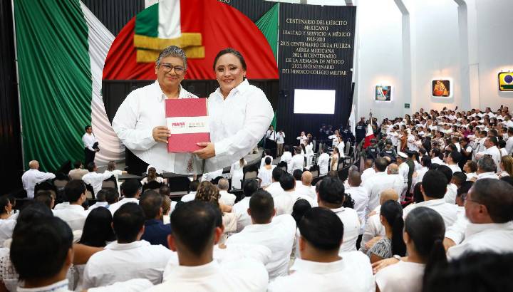 Recibe Congreso del Pueblo el Cuarto Informe de Gobierno de Mara Lezama