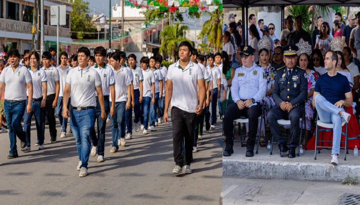 Tulum celebra la Independencia con desfile cívico-militar