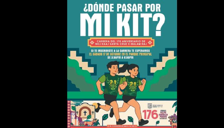 Todo listo para la carrera del 176 Aniversario de Felipe Carrillo Puerto