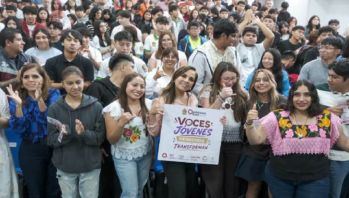 Convoca Mara Lezama a jóvenes de Quintana Roo a participar en la nueva ley de sus derechos