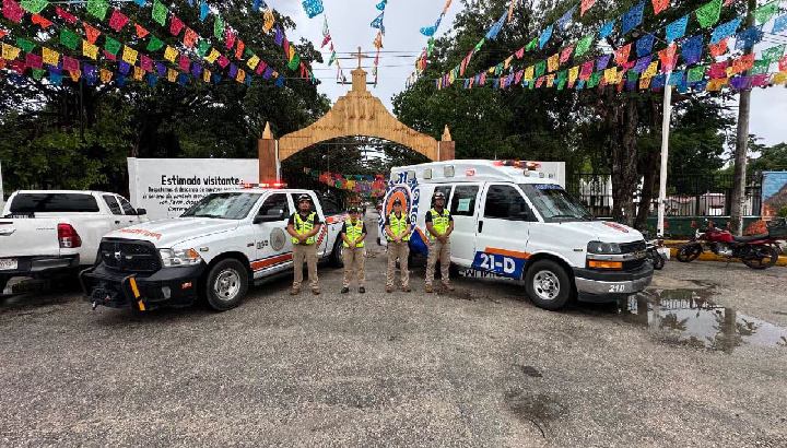 Gobierno de Estefanía Mercado refuerza operativo de seguridad en panteones por Día de Muertos